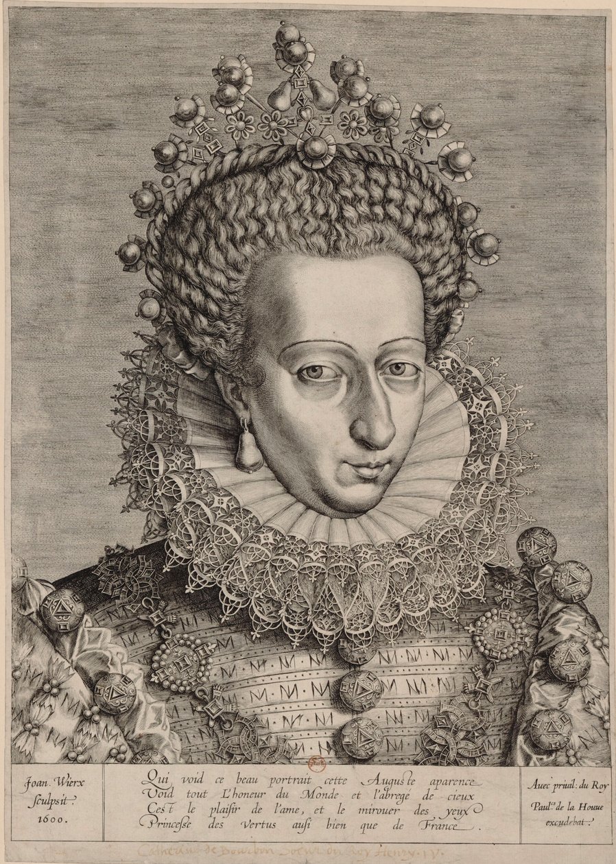 Catherine of Navarre by Johannes Wierix