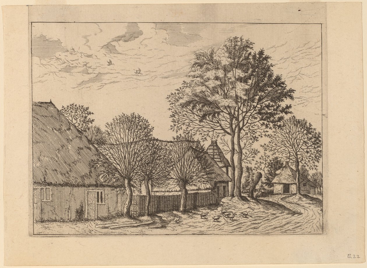 Farms by Johannes and Lucas van Doetechum after Master of the Small Landscapes