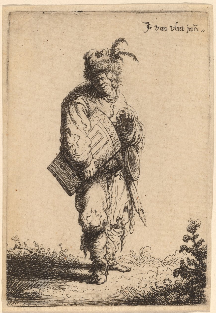 The Hurdy-Gurdy Player by Johannes van Vliet
