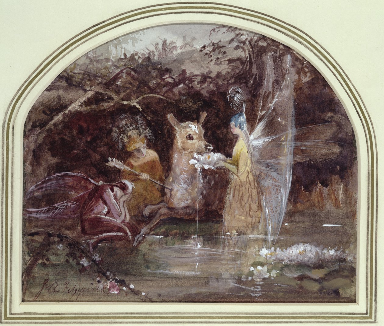 Wounded Faun by John Anster Fitzgerald