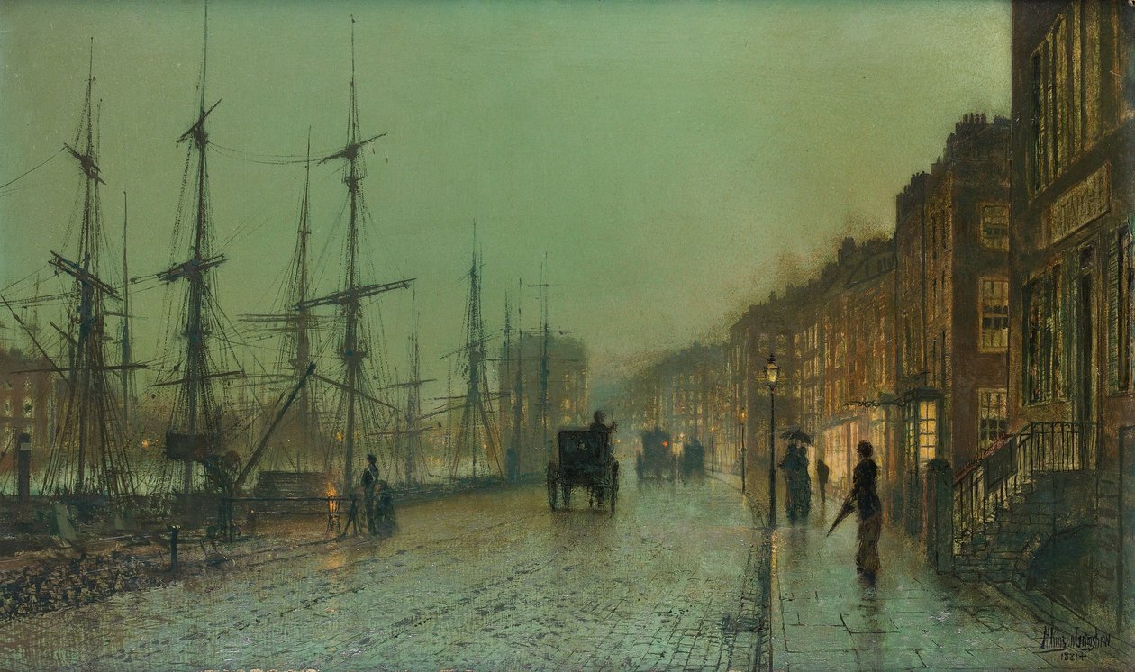 Glasgow Dock by John Atkinson Grimshaw
