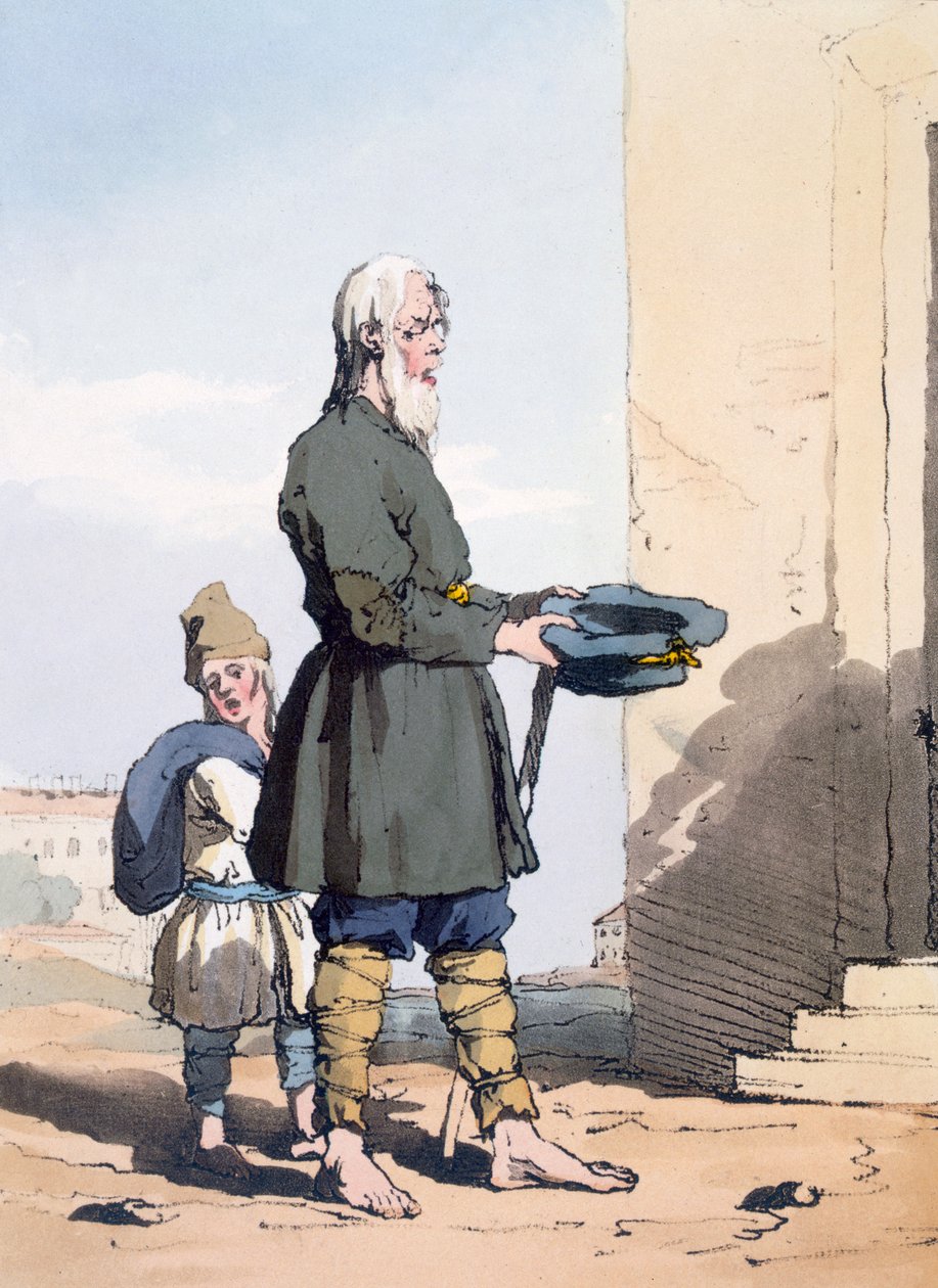 Finland Beggar by John Augustus Atkinson