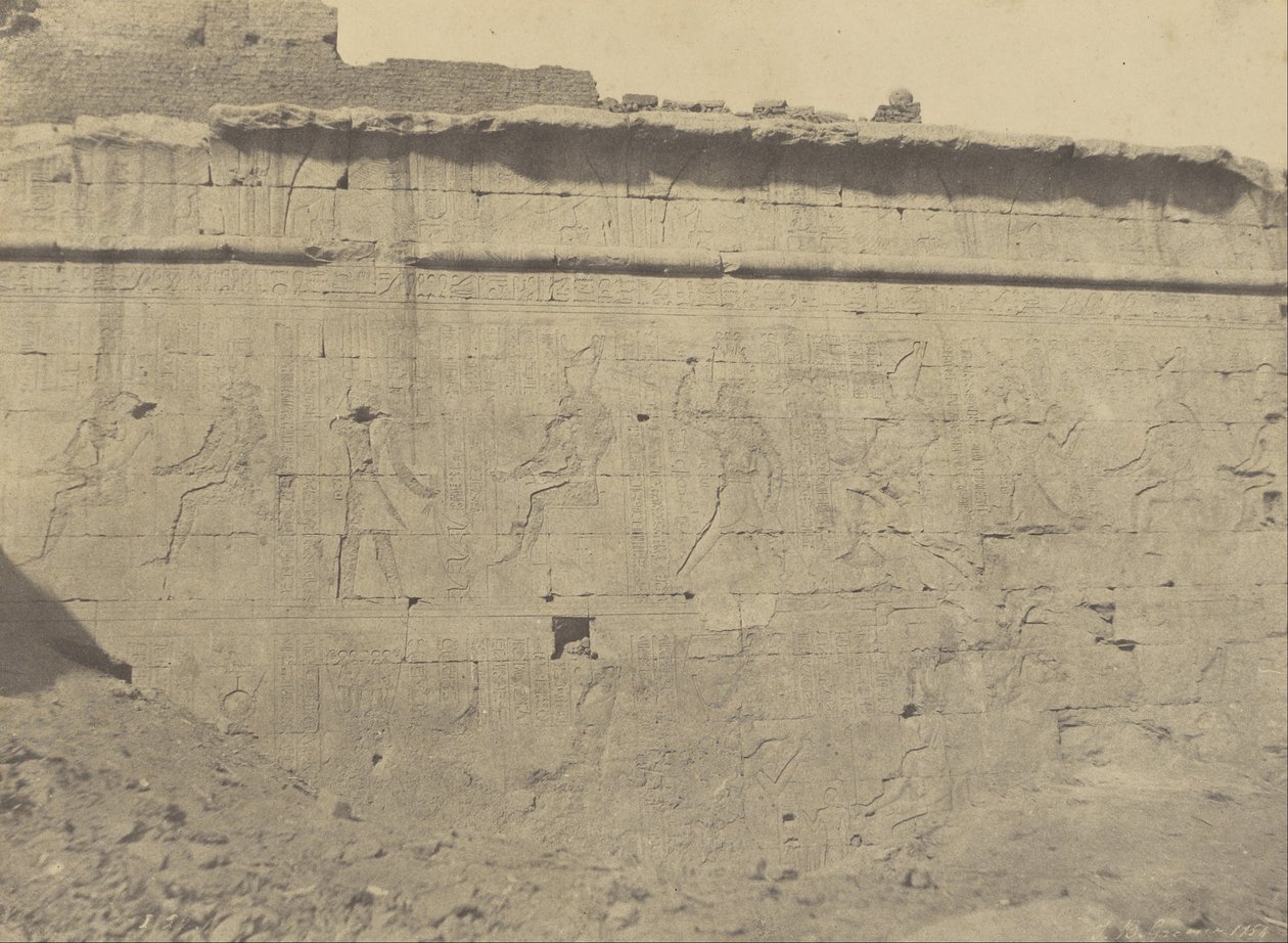 Sculptures and Inscriptions of the Eastern Facade Wall, Edfou by John Beasly Greene