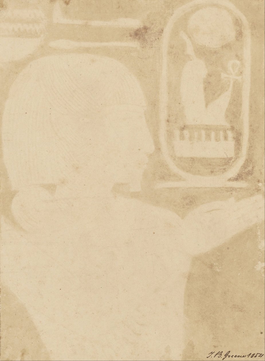 Hieroglyphics, Figure Facing Right by John Beasly Greene