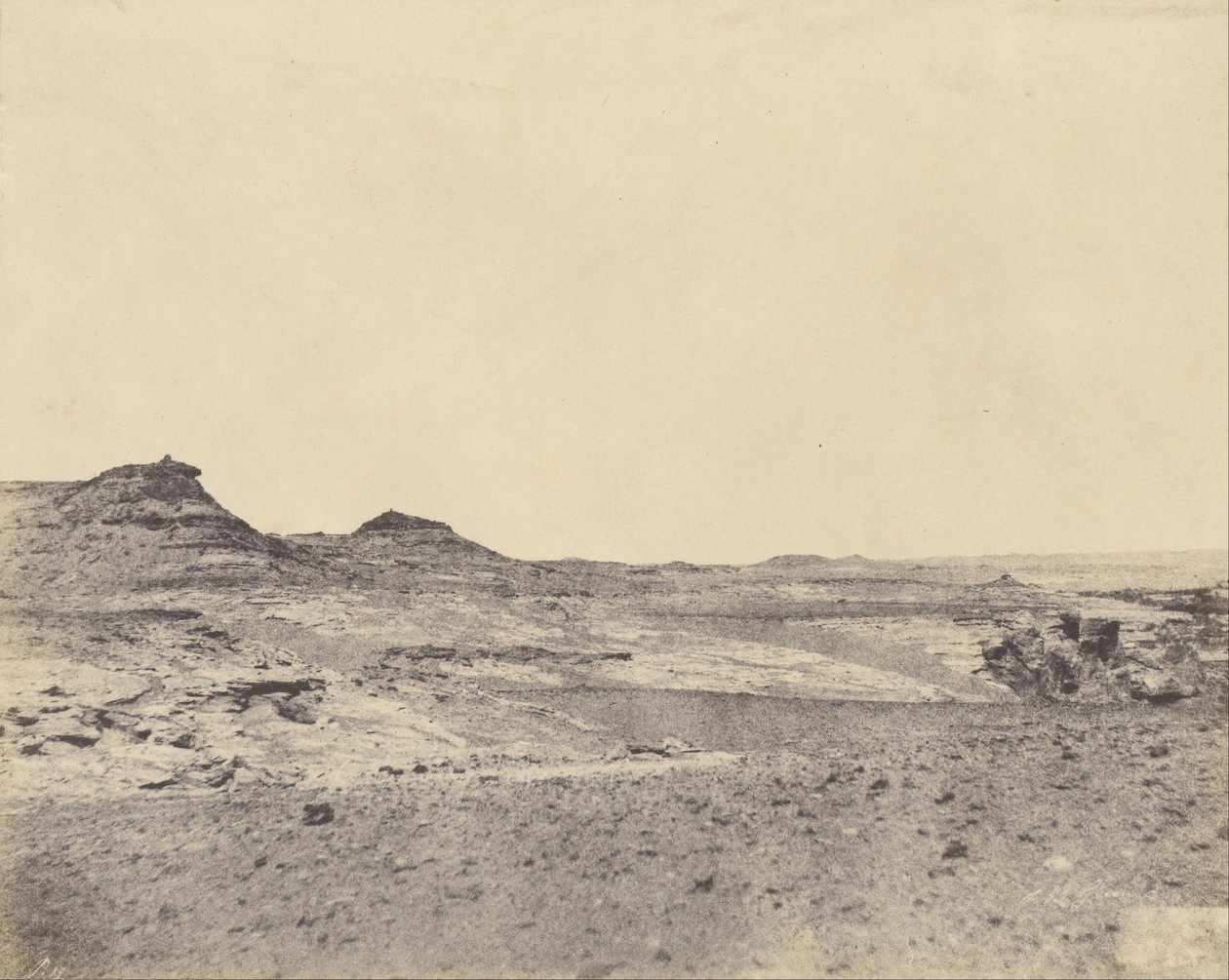 Study of Terrain near Gebel Abousir, 2nd Cataract by John Beasly Greene