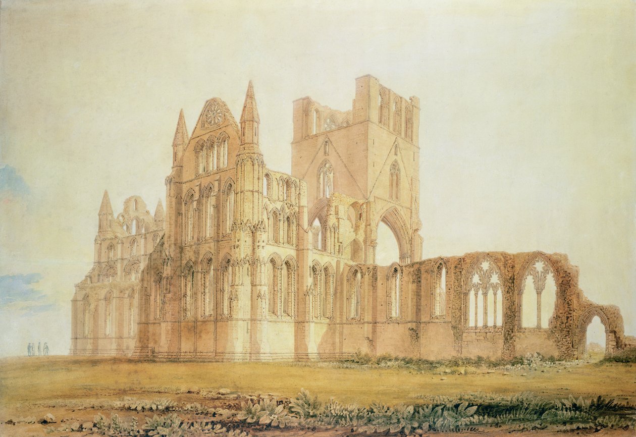 View of Whitby Abbey, c.1820 by John Chessell Buckler