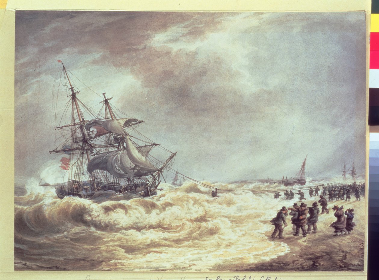 Rescue of a Crew at Gorleston by John Cantiloe Joy