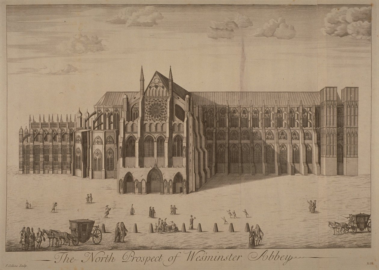 View of Westminster Abbey from the North by John Collins