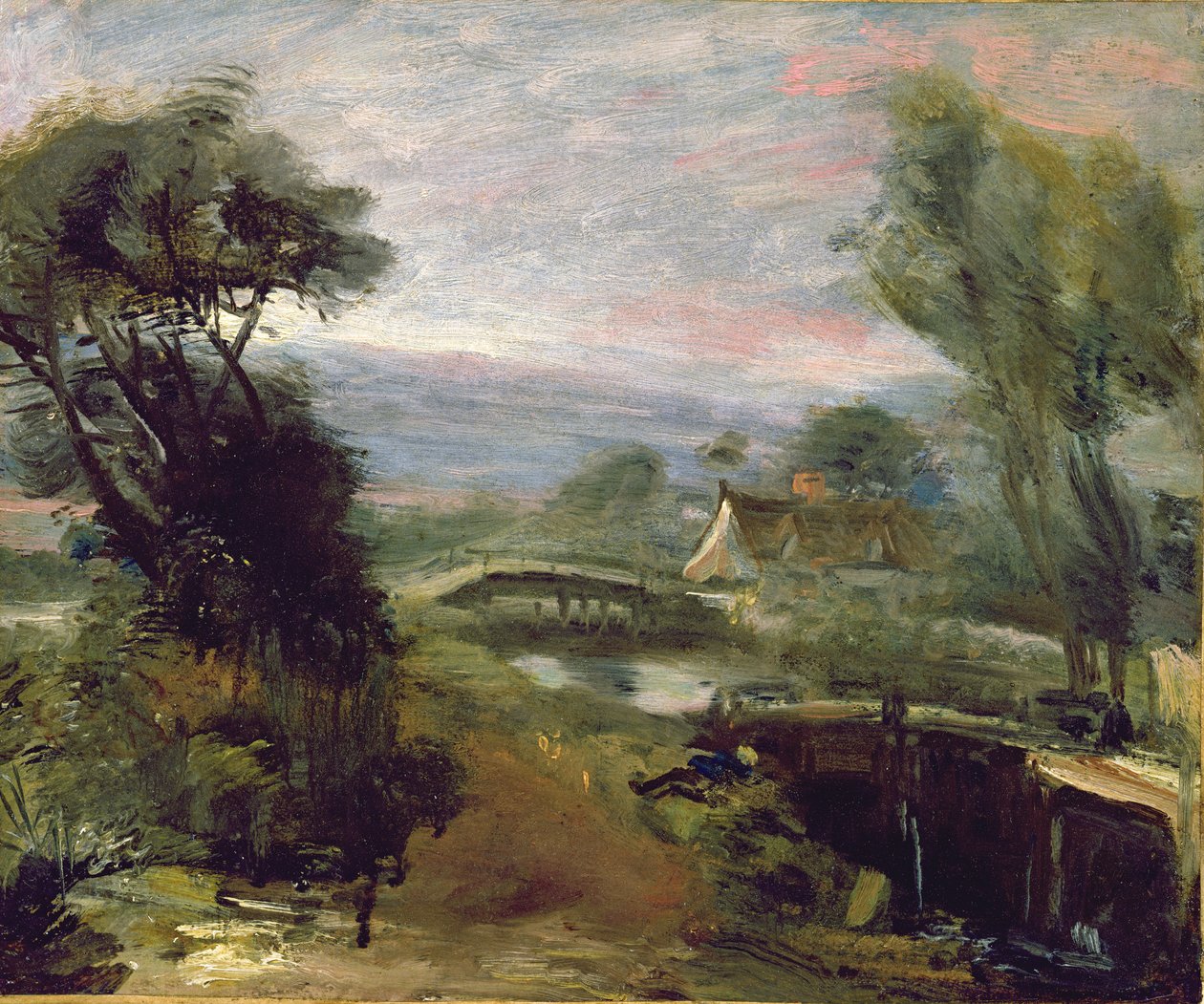 A View near Flatford Mill by John Constable