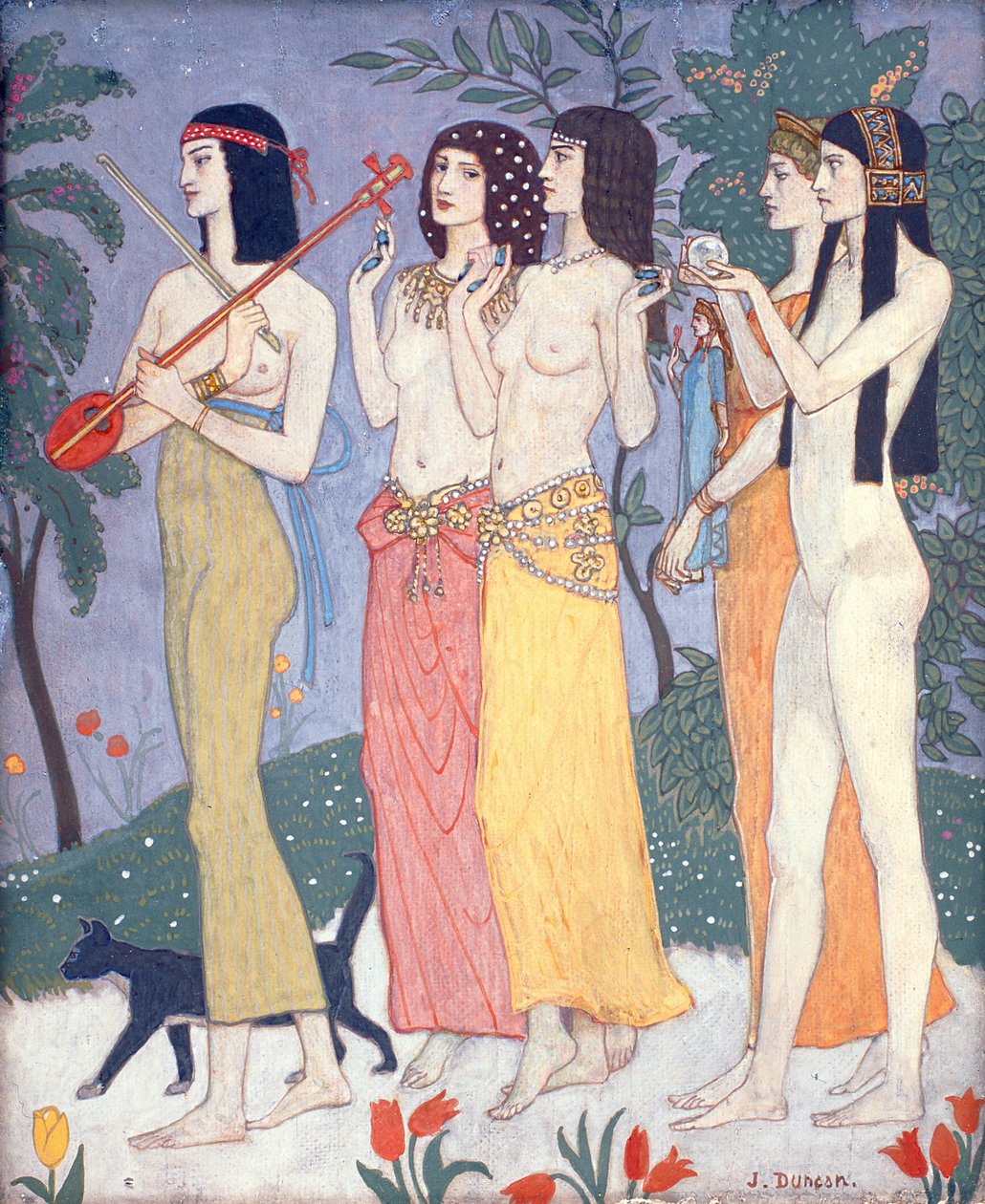 The Attendants of the Queen of Sheba by John Duncan