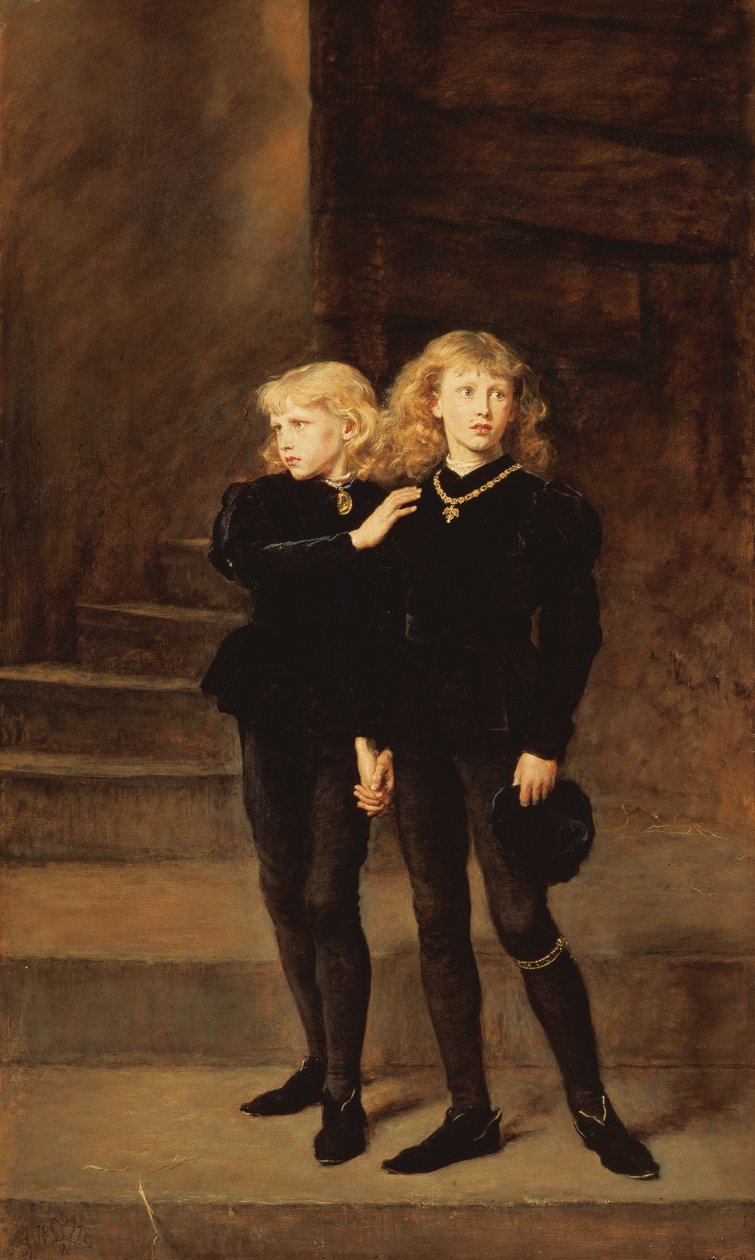 The Princes Edward and Richard in the Tower, 1878 by John Everett Millais