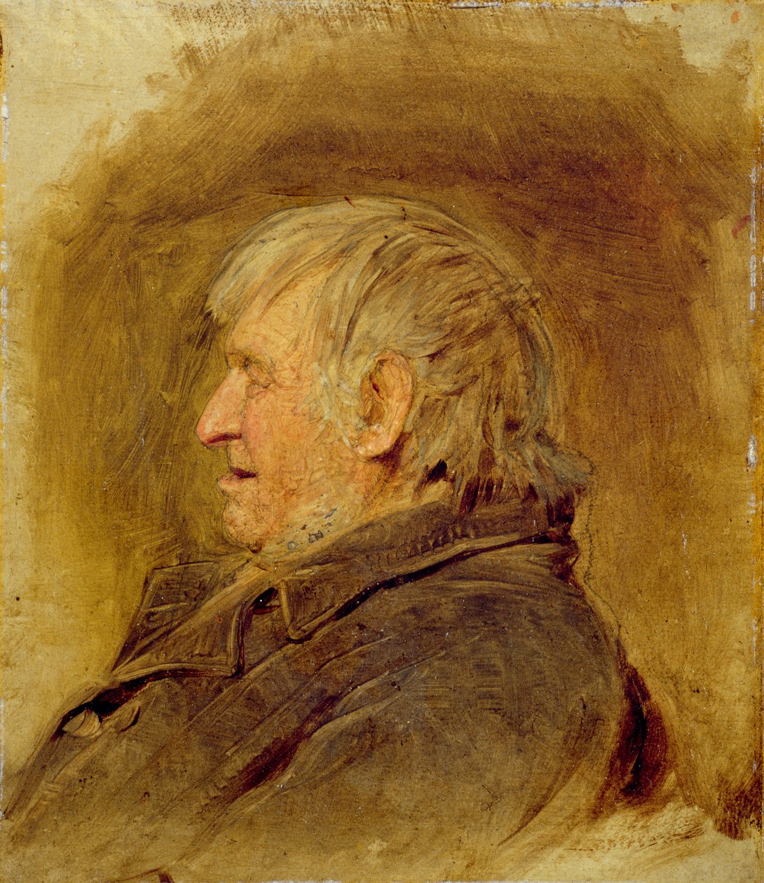 Profile Study of an Elderly Man, 1884 by John Faed
