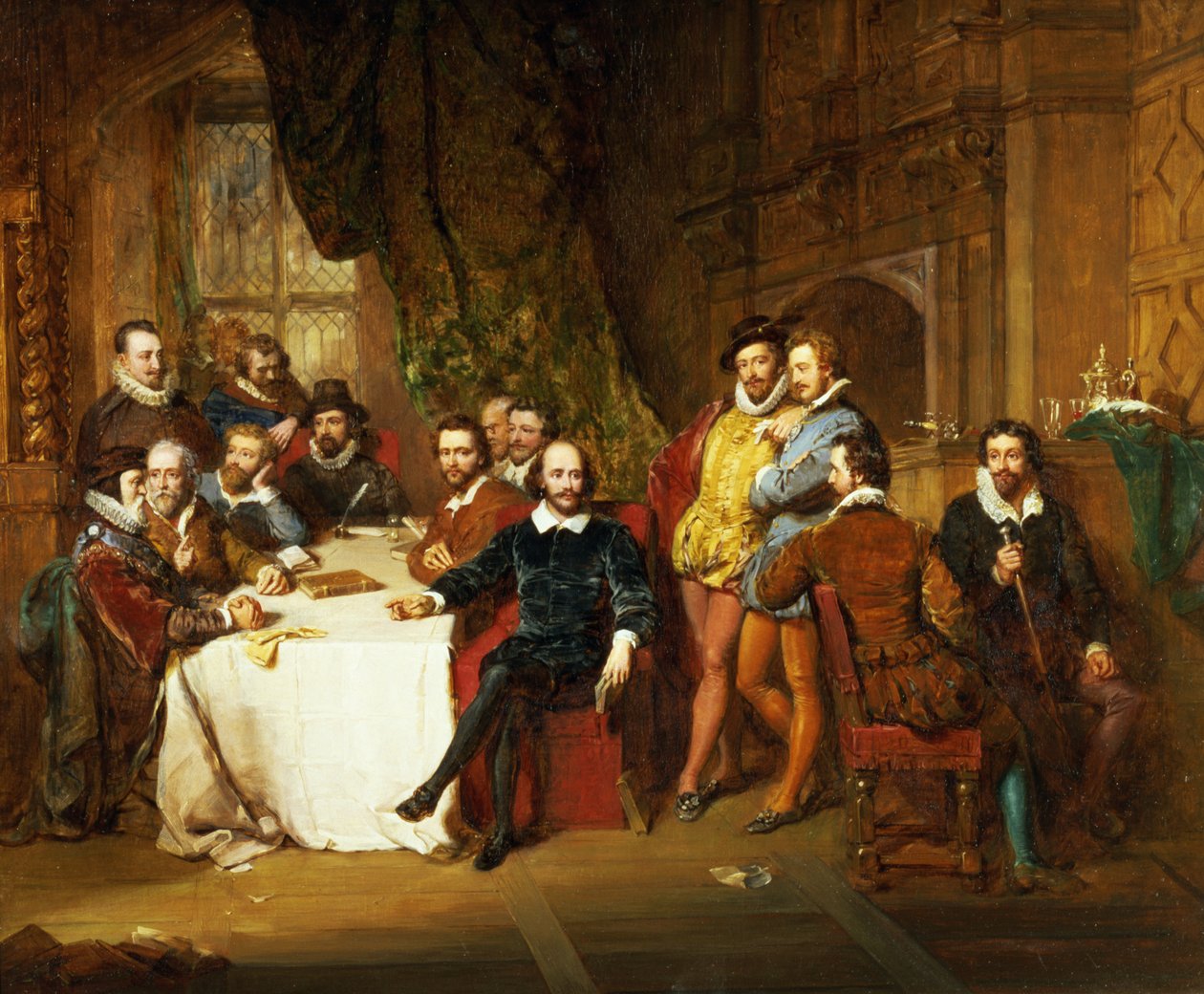 Shakespeare and His Friends at the Mermaid Tavern by John Faed