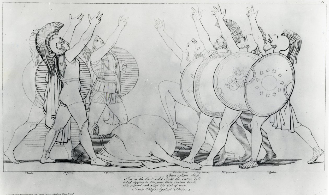 The Seven Against Thebes by John Flaxman