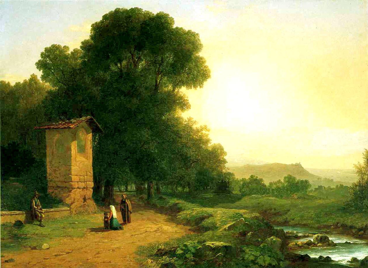 A Shrine in Italy by John Frederick Kensett
