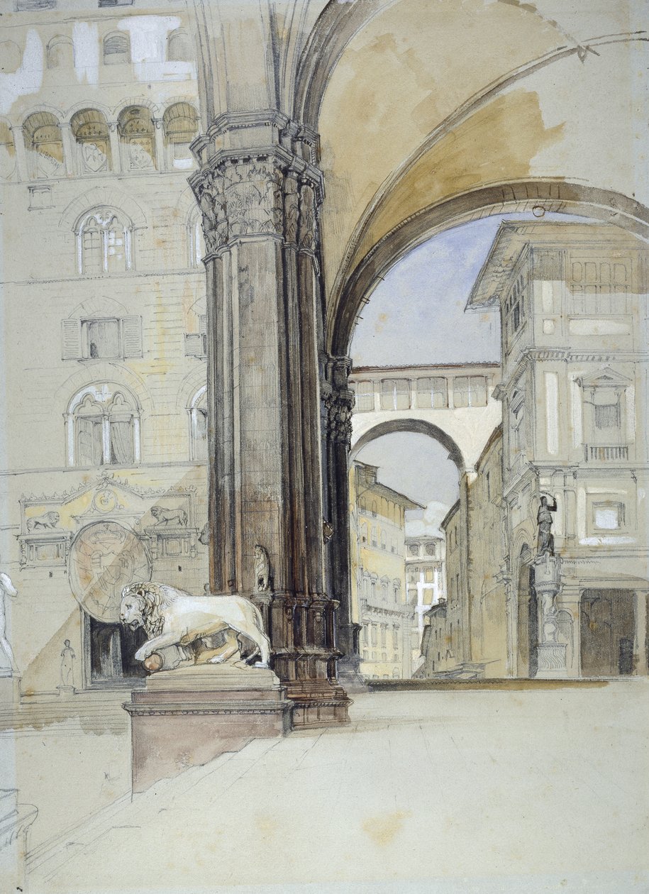 Florence: The Palazzo Vecchio and the Uffizi by John Frederick Lewis