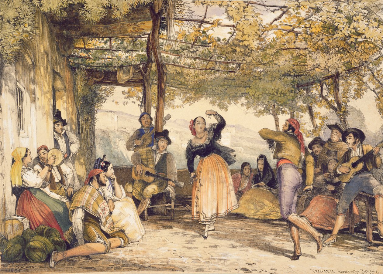Peasants dancing the Bolero, from 