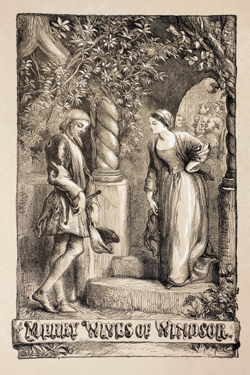 Illustration for The Merry Wives of Windsor, from 