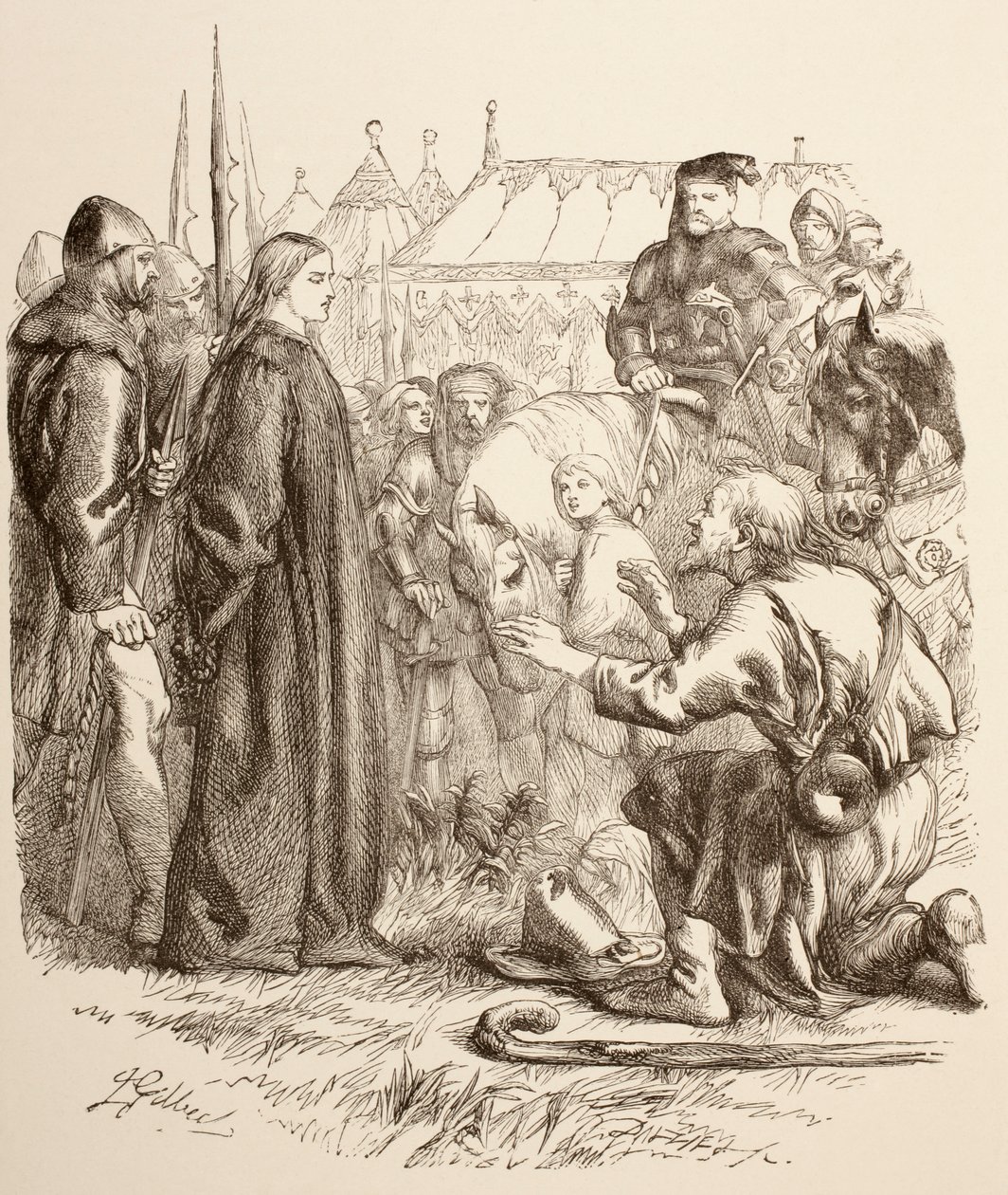 Joan la Pucelle at the Stake by John Gilbert