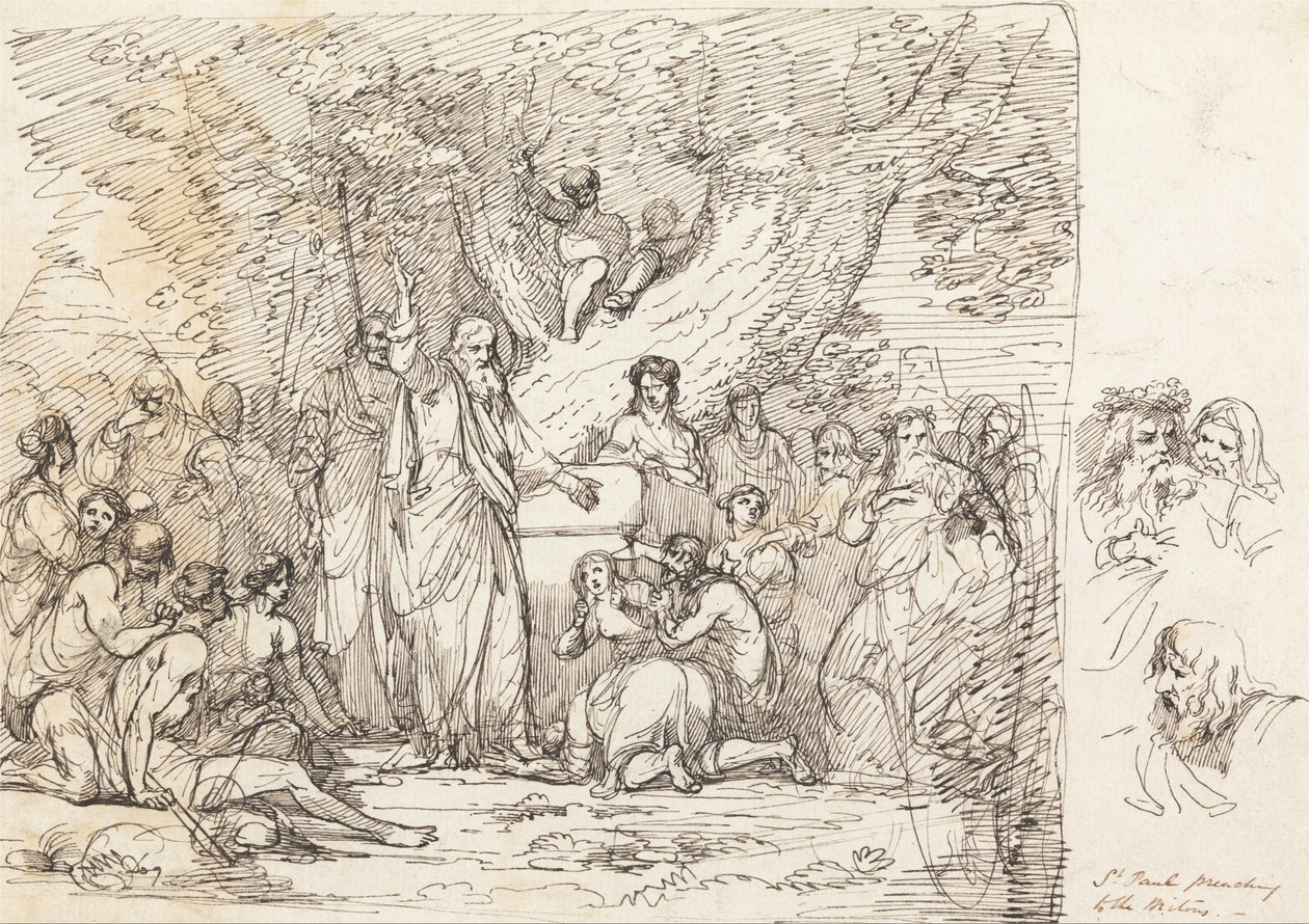 Saint Paul Preaching to the Britons by John Hamilton Mortimer