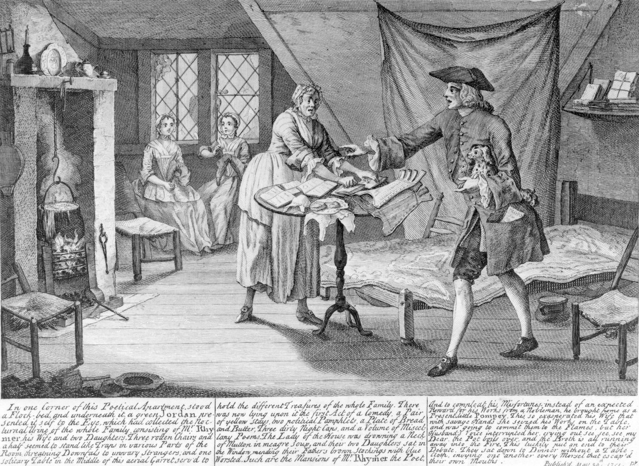 A description of the miseries of a garreteer poet by John June