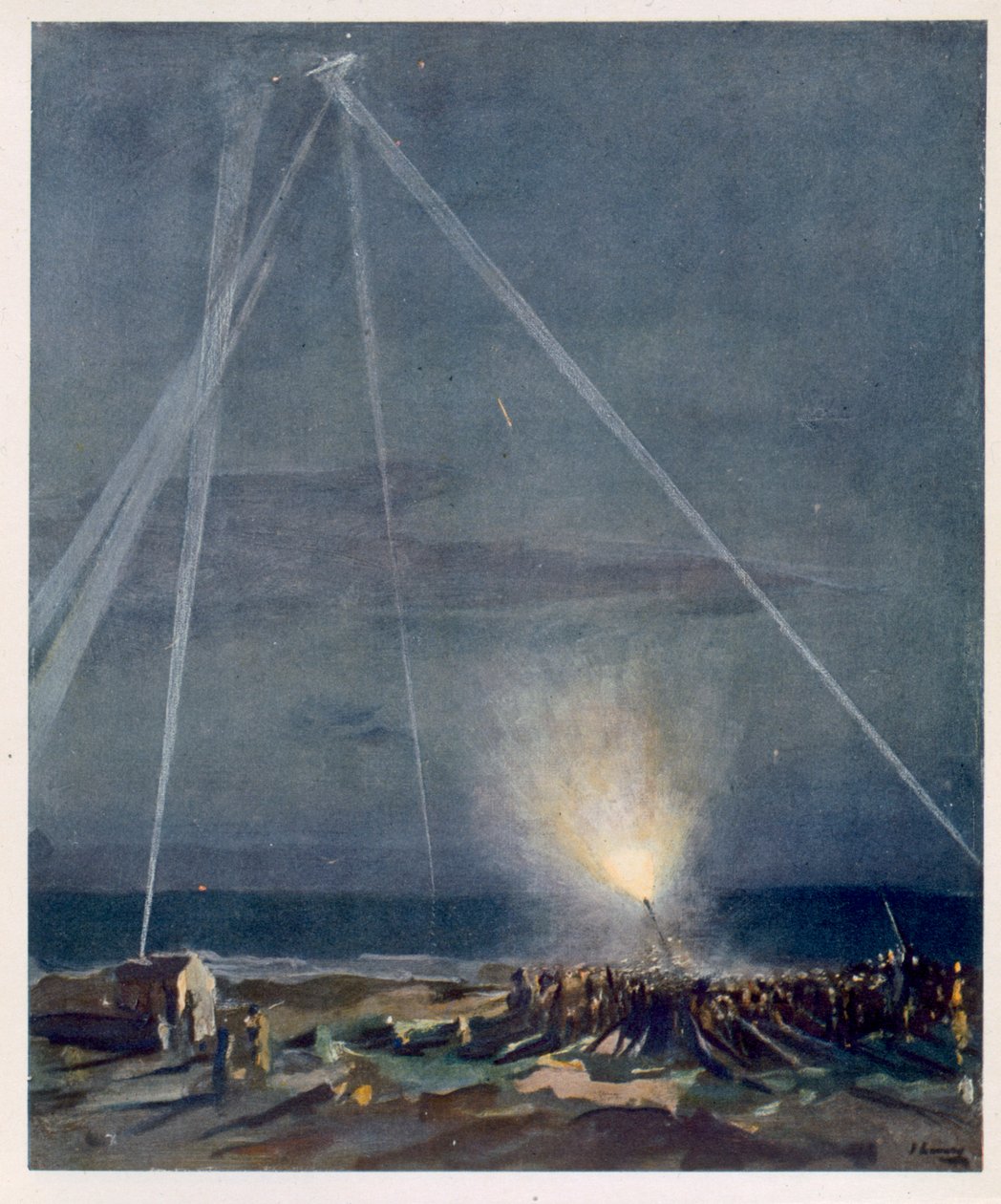 A Coast Defence, from British Artists at the Front, Continuation of The Western Front by John Lavery