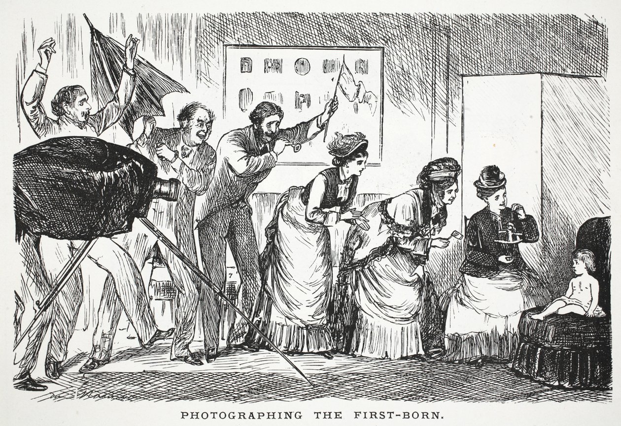 Photographing the First-born by John Leech