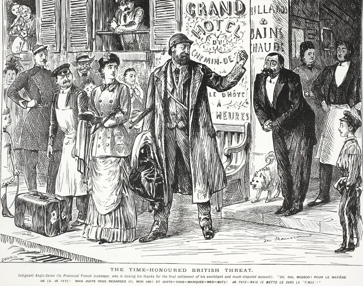 The Time-Honoured British Threat by John Leech