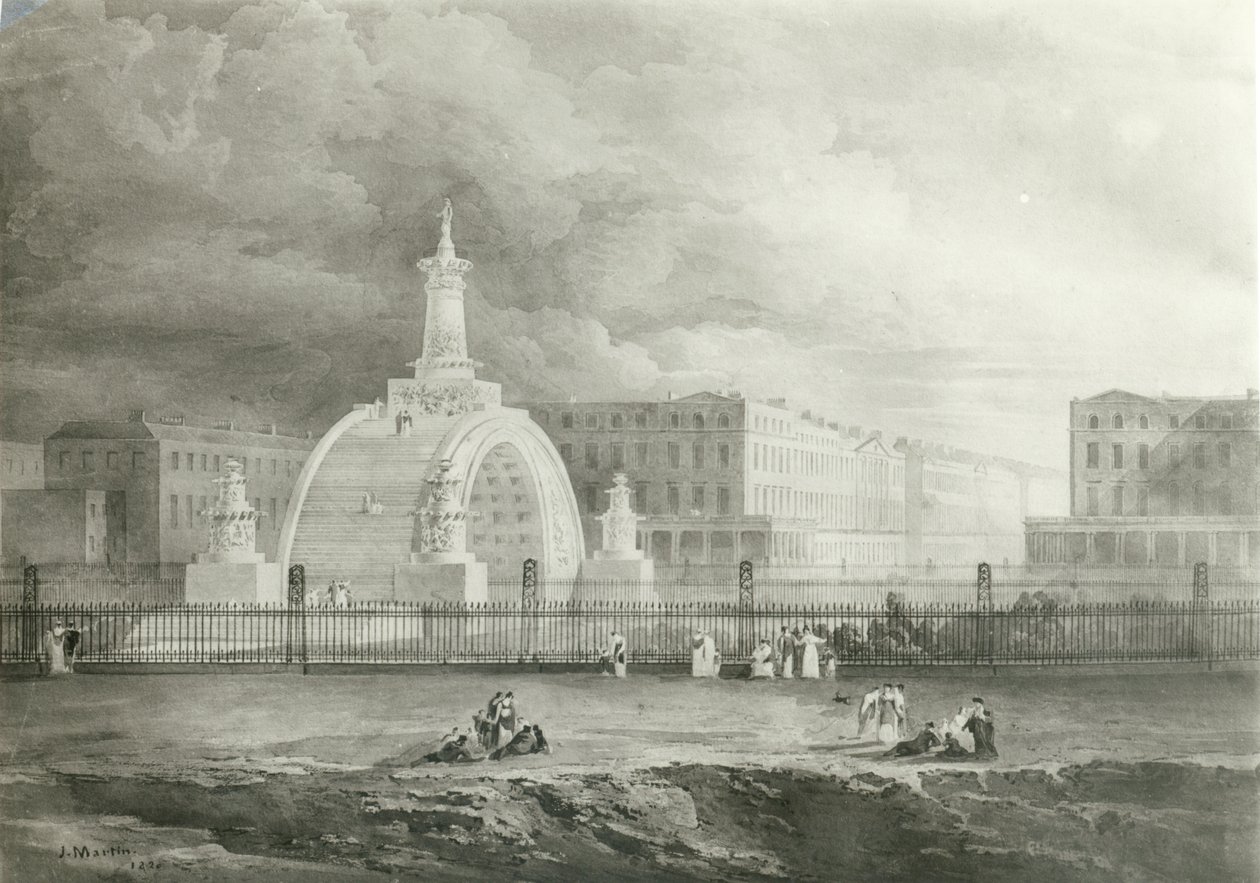 The Proposed Triumphal Arch from Portland Place to Regent