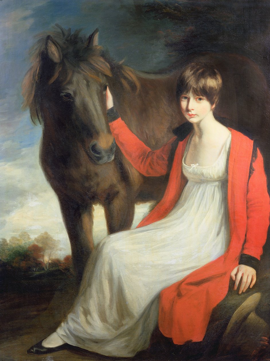 Portrait of Miss Emily Beauchamp with Her Pony by John Opie