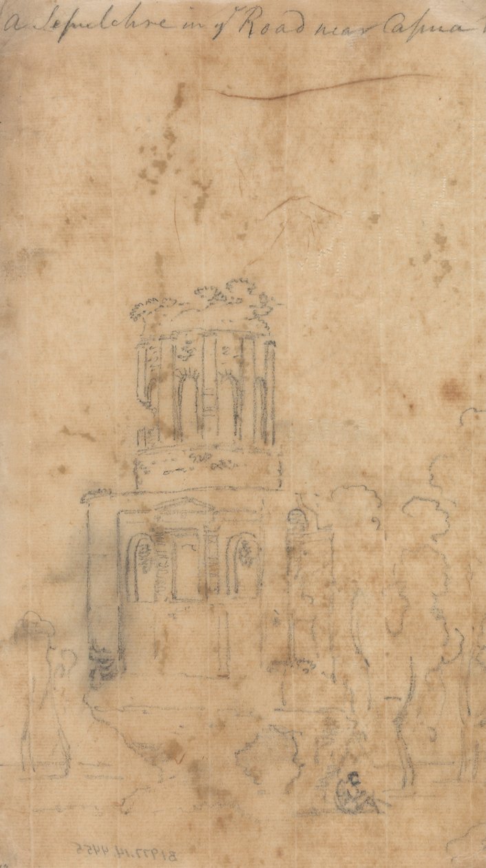 A Sepulchre in the Road Near Capua by John Robert Cozens