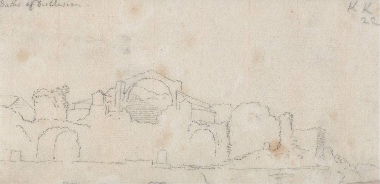 Baths of Dioclesian by John Robert Cozens