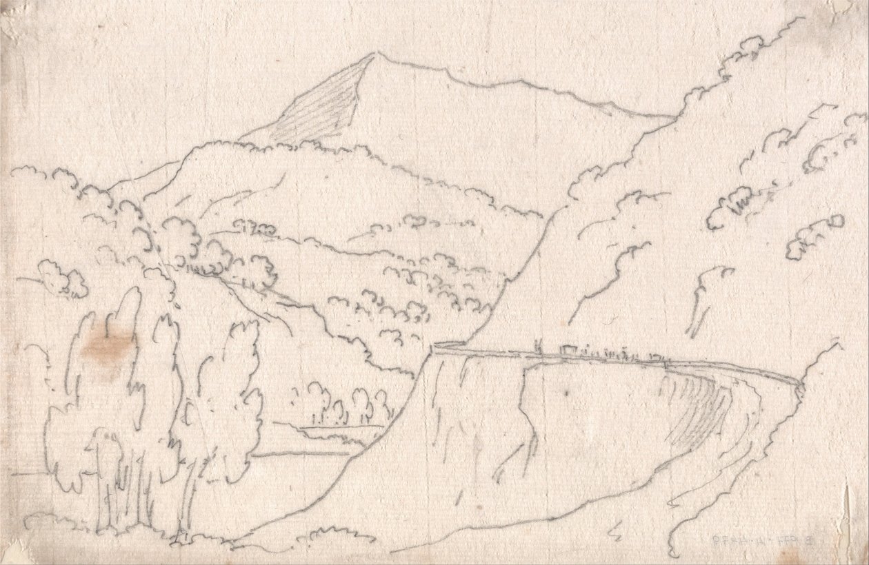 Between Tavarnelle and Capriano by John Robert Cozens