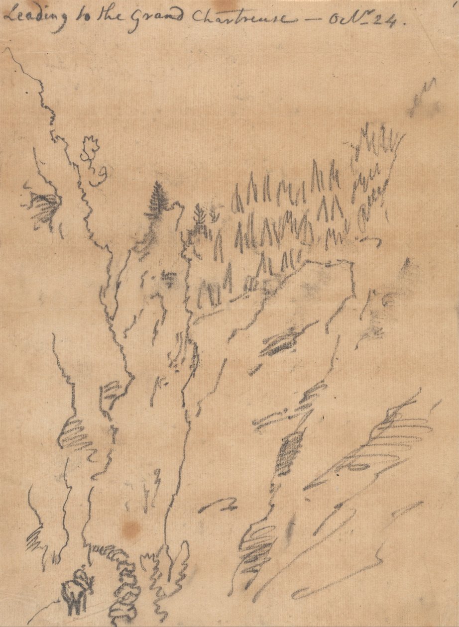 Leading to the Grand Chartreuse, October 24 by John Robert Cozens
