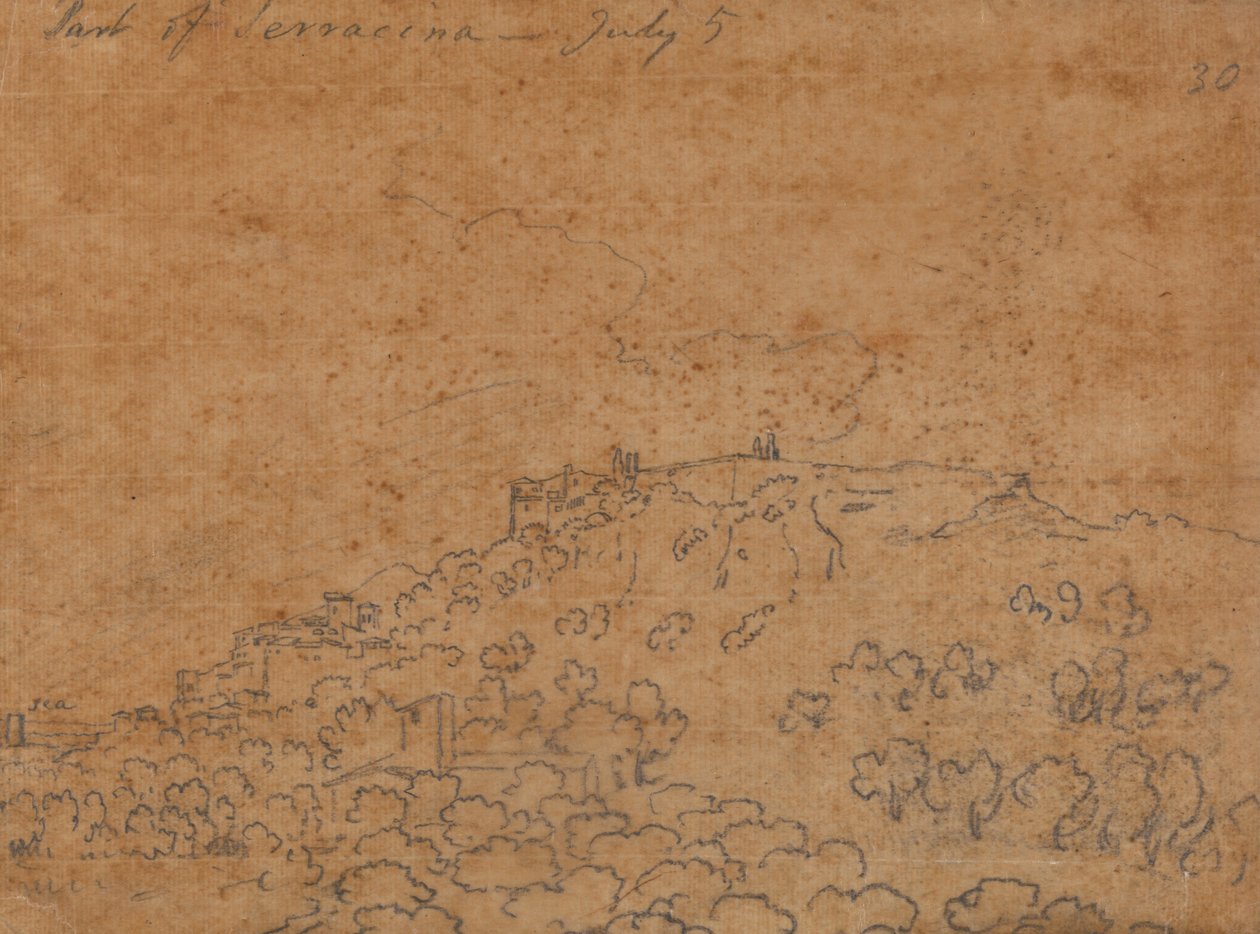 Part of Terracina, July 5 by John Robert Cozens