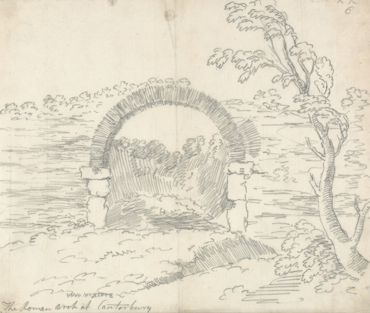 The Roman Arch at Canterbury by John Robert Cozens
