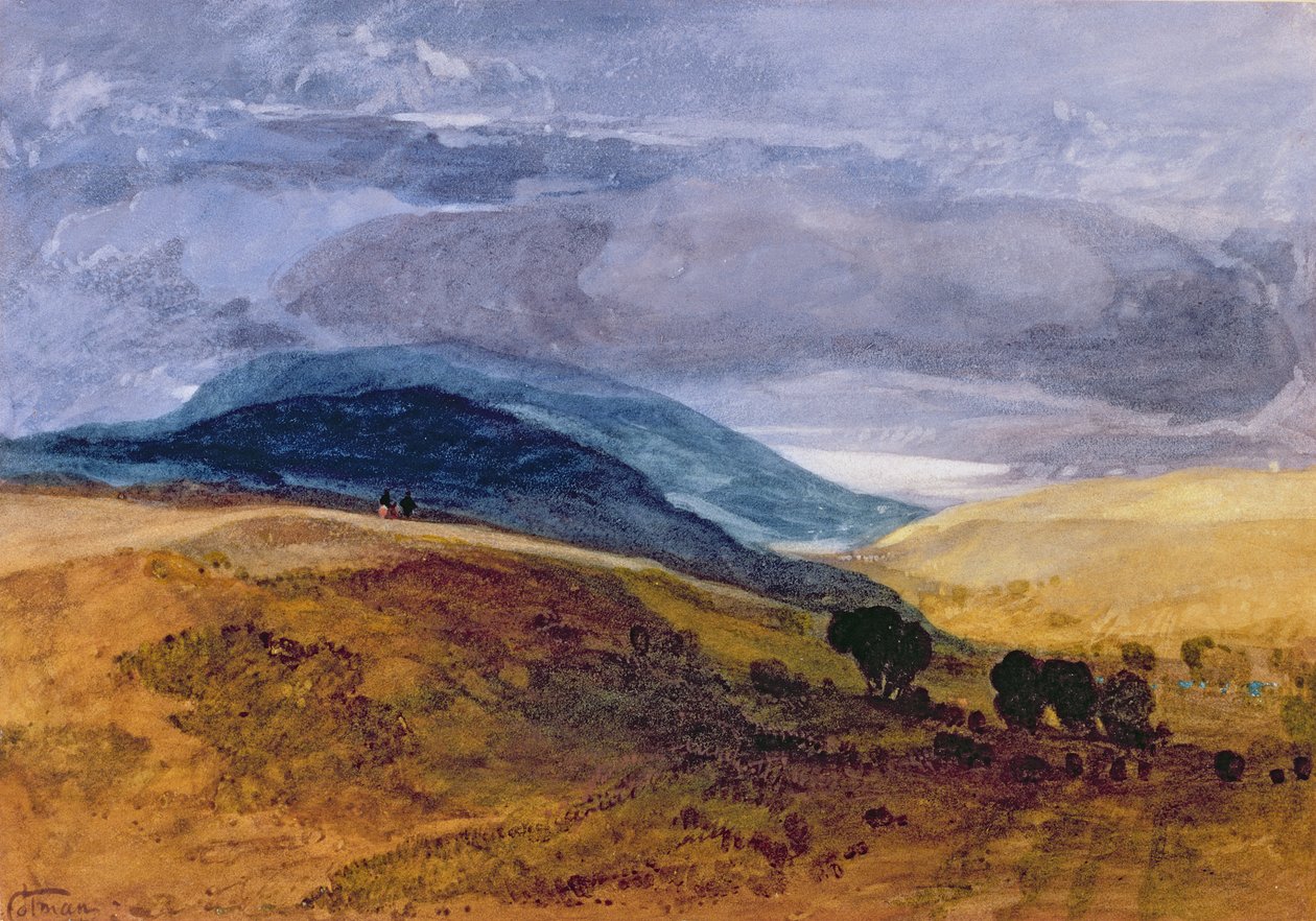 On the Downs by John Sell Cotman