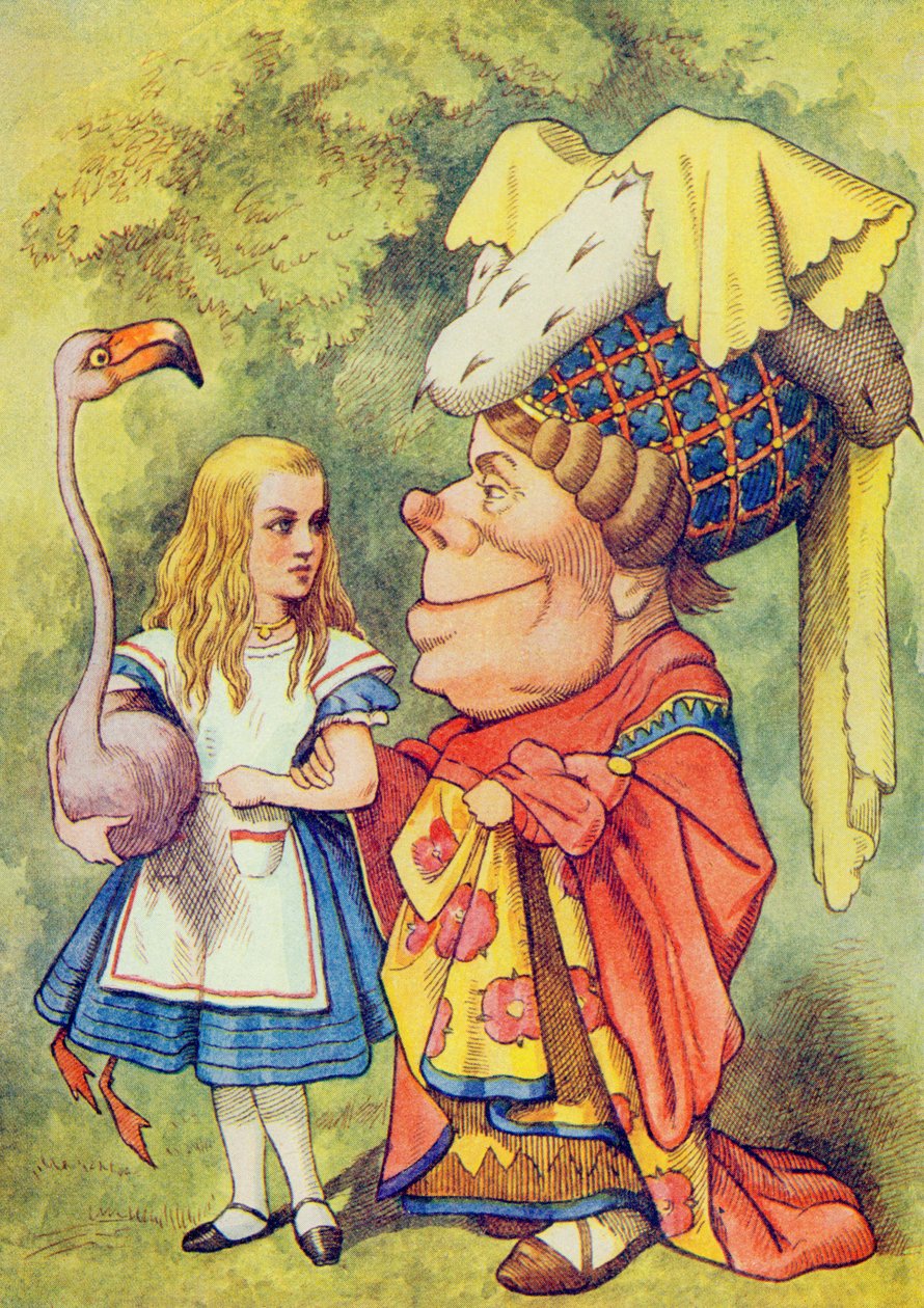 Alice with the Duchess, illustration from 