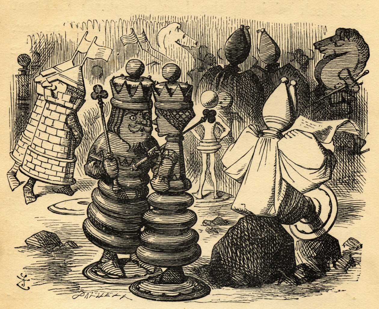 The Chess Players, illustration from 