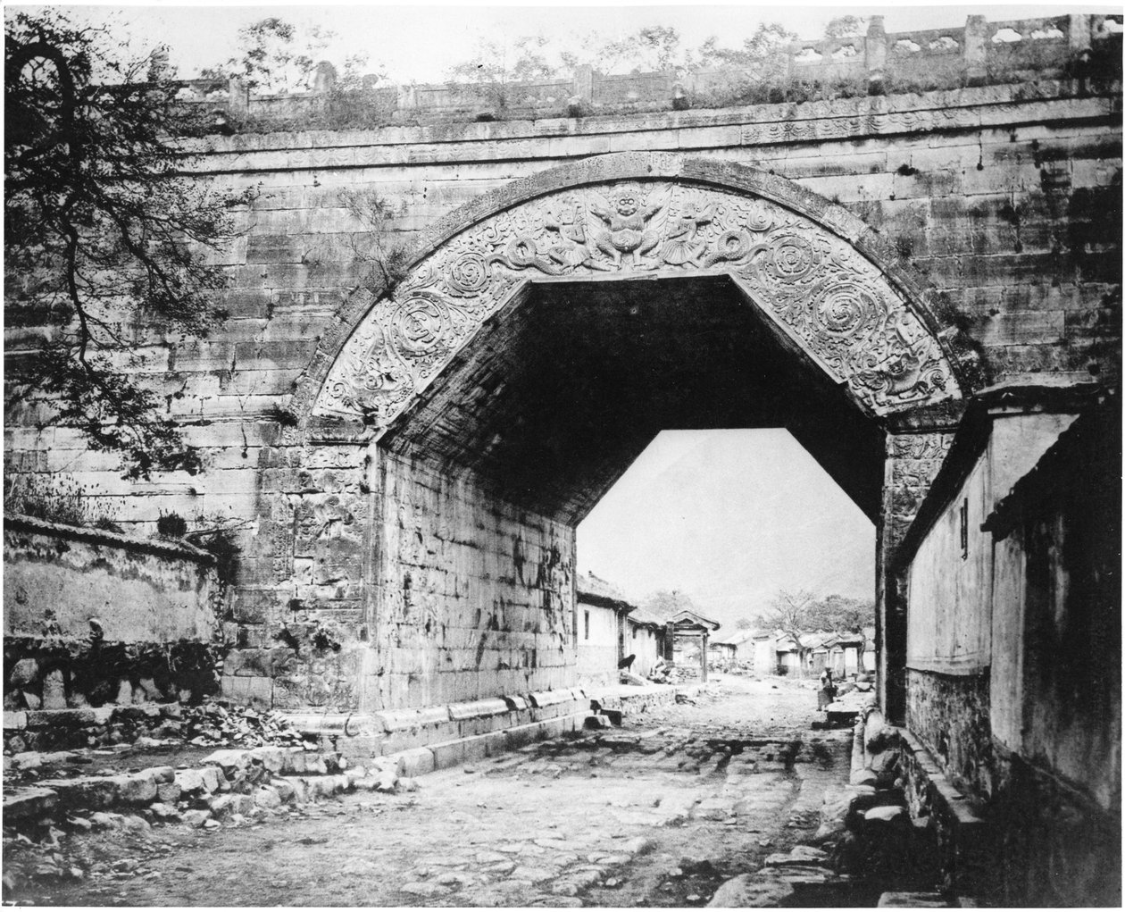 Ancient Buddhist Arch at Kew-Yung-Kwan by John Thomson