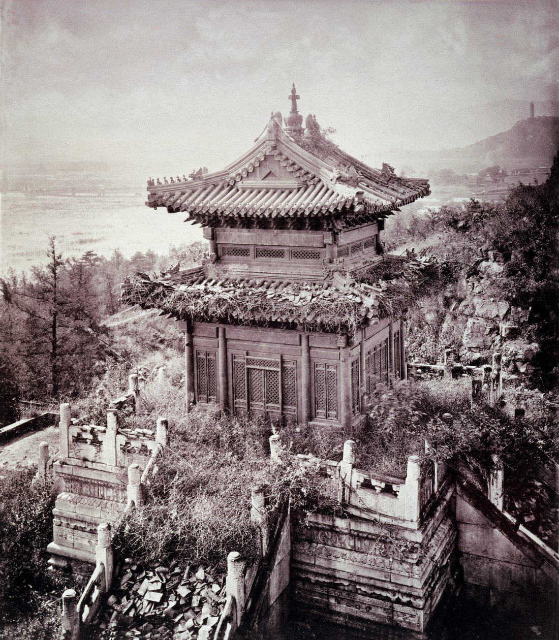 Overgrown Pagoda, c.1855-65 by John Thomson