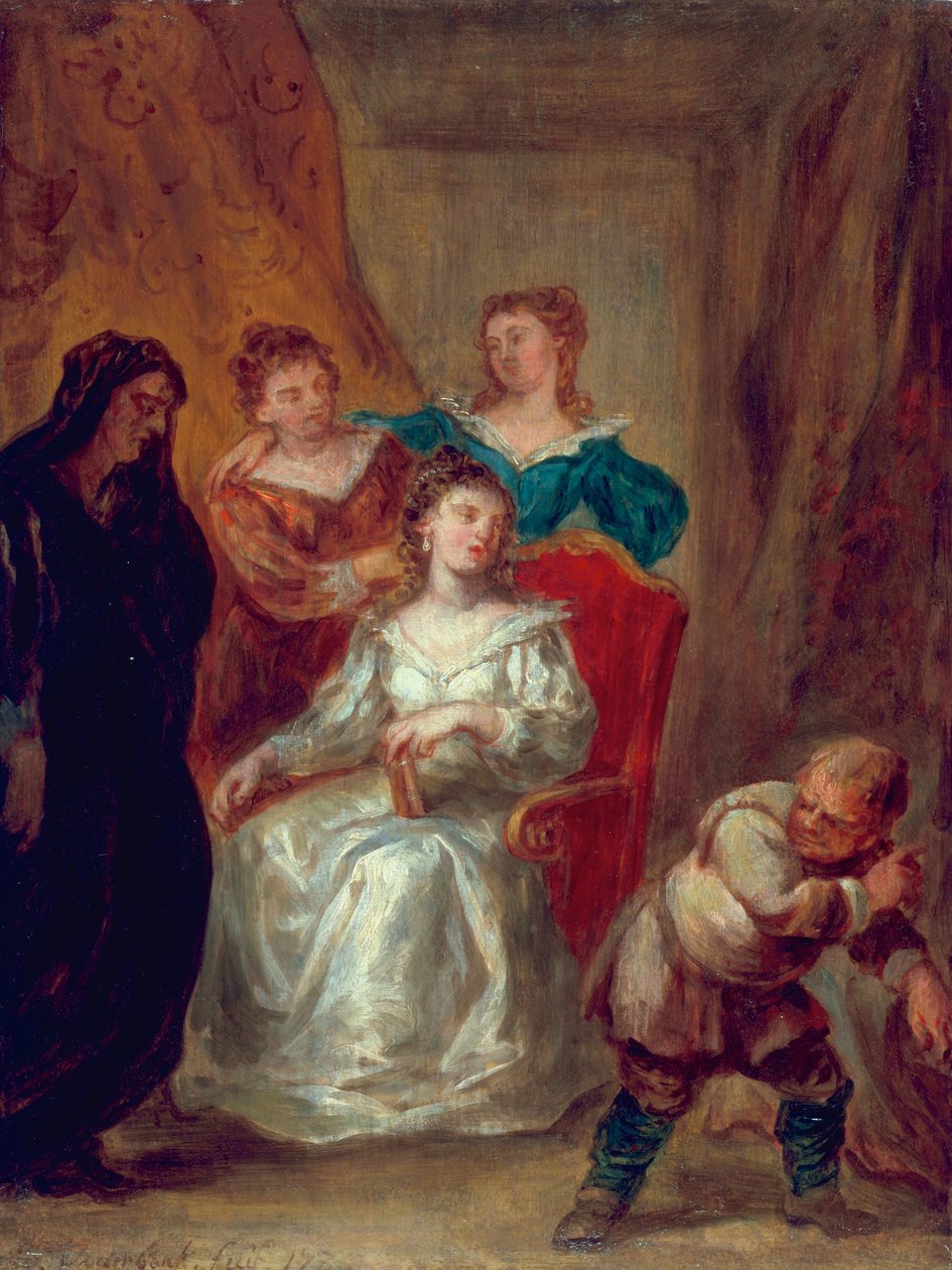 Scene from Don Quixote: Sancho Panza Entertains the Duchess, 1735 by John Vanderbank