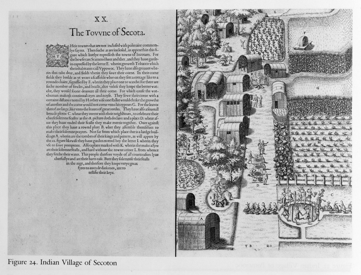 Indian Village of Secoton by John White