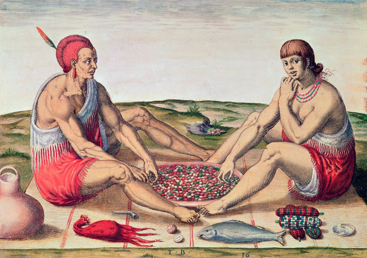 Indians Eating a Meal, page 77 from 