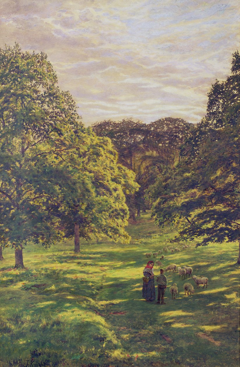 Meadow Scene by John William Buxton Knight