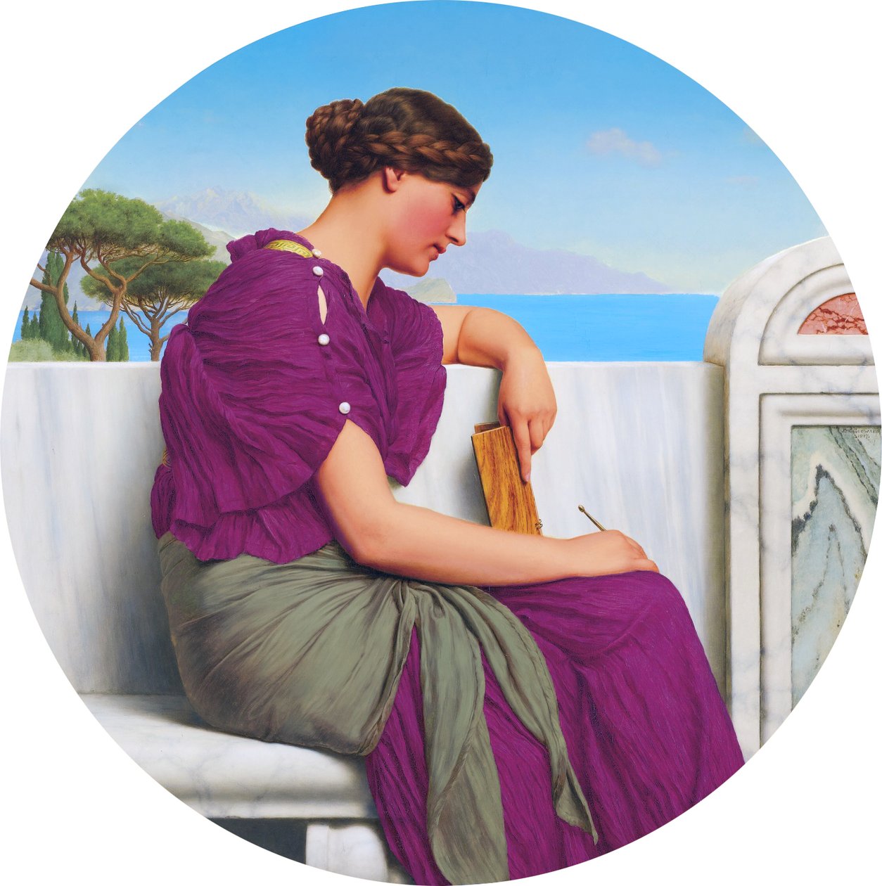 The Answer by John William Godward