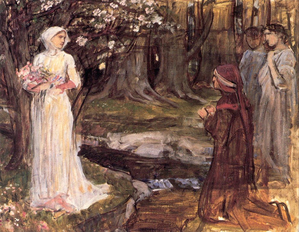 Dante and Matilda by John William Waterhouse
