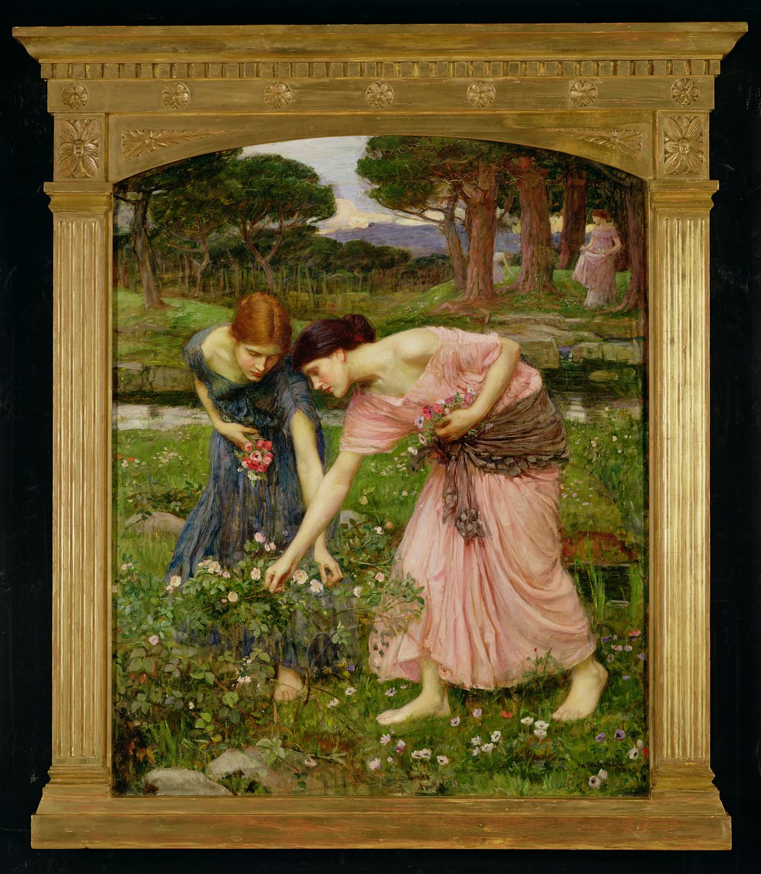 Gather Ye Rosebuds While Ye May by John William Waterhouse
