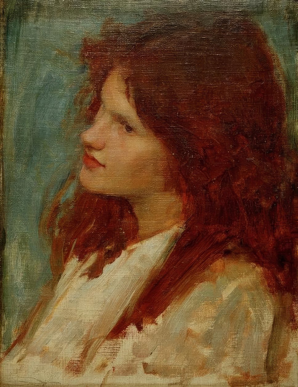 Head of a Girl by John William Waterhouse