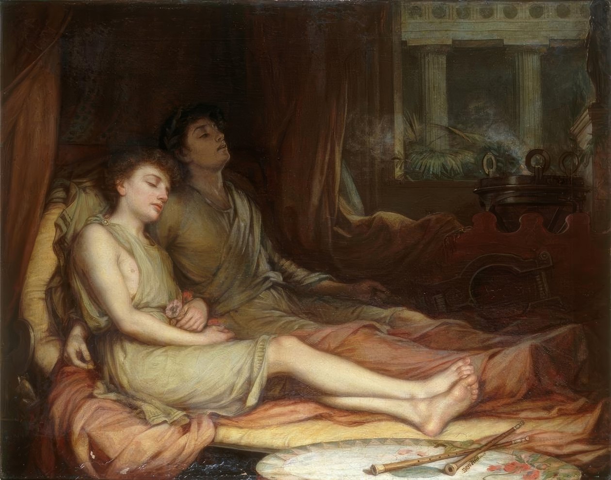 Sleep and his Half-Brother Death by John William Waterhouse